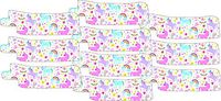 Nasogastric or Oxygen Tube precut Adhesive Tape Rainbow & Unicorns x 10 Pack. (Right Side)