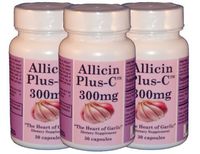 AllicinPlus-C™ 3-Pack 300mg of Garlic Allicin - Vegetarian Capsules