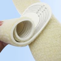Sherry E 2 Pairs Cut-to-fit Adjusting Wool Insole One Size Fits All (coarse Wool Lamb)