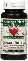 Kroeger Herb Ginkgo Biloba Vegetarian Capsules, 90 Count