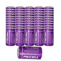 D Cell Battery 3.6V Lithium Battery ER34615 19000mAh Counts (50) Pcs