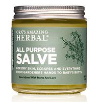 All Purpose Salve, Healing Ointment, Moisturizer for Dry Itchy Skin, Natural Skin Care, Dry Elbows, Cracked Heels, Cuticle Conditioner, Organic First Aid Ointment, Healing Salve, Paraben Free