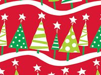 Holiday Modern - Christmas Tree Rock 24"x100' Gift Wrap Cutter Box (1 roll) - Wraps -M4248CB