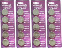 Lopacell CR2450 20 Pack Lithium Coin 3 Volt Batteries