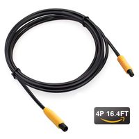 Dash Cam Rear View Backup Camera Reverse Car Recorder Cable Extension Cord (4-pin 16.4ft)