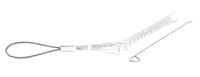 Woodhead 36145 Pulling Grip, Medium Duty, Slack/Offset Eye, Single Weave, Standard Length, Split Rod, 5800lb Approximate Break Strength, 16.00" Mesh Length, 1.50-1.74" Cable Diameter