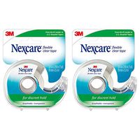 Nexcare Flexible Clear First Aid Tape, 3/4 Inch x 7 Yards (Pack of 2)