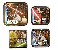 Classic Star Wars Party Bundle 9" Plates (8) 7" Plates (8) Napkins (16)