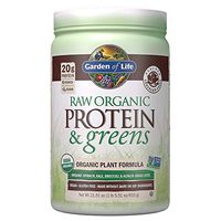 Garden of Life Greens and Protein Powder, 20 Servings, Organic Raw Protein and Greens with Probiotics/Enzymes, Vegan, Gluten-Free, Chocolate Powder