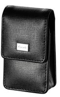 Visol Caseti Etch Black Leather Weave Pattern Lighter Case