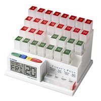 Medcenter 70265 Monthly Pill Organizer Reminder 4Daily Alarms