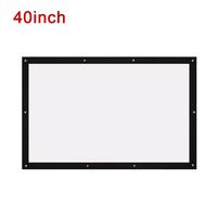 BigFamily Projector Screen, 40" Inches 16:9 Portable HD Indoor Outdoor Home Cinema Theater Projection Screen (Anti-Crease, Easy to Clean)