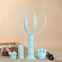 Geggur Electric Massage Kit,Scalp Massager,Electric Head Massager,Hand Held Octopus Scalp Massager Vibration Therapeutic Head Scratcher Head for Head, Neck, Etc. Massager(4 Conversion Head)