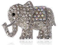 Fashion Unisex Gold Plated Elephant Crystal Rhinestone Party Bouquet Brooch Pin Daily Popular Girls Girl Jewerly Accessories Elegant Cute | Parttern - Style-10