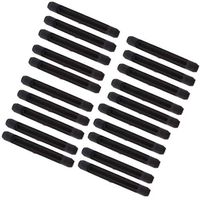 10 Pairs Silicone Anti Slip Ear Hooks Glasses Ear Grips Eyewear Sleeve Retainer for Sunglasses and Glasses - Black