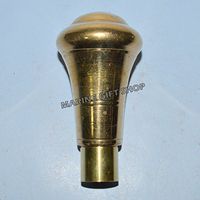 VICTORIAN HEAD COOL DESIGN BRASS WALKING STICK WOODEN CANE HANDLE