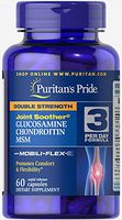 Puritan's Pride Double Strength Glucosamine, Chondroitin & MSM Joint Soother-60 Capsules