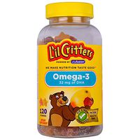 L'il Critters Omega-3 Gummy Fish Assorted Flavors - 120 ct, Pack of 3