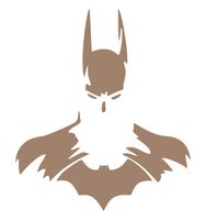 UR Impressions BTan Batman Super Hero Decal Vinyl Sticker Graphics for Cars Trucks SUV Vans Walls Windows Laptop|Buckskin TAN|5.5 inch|URI011-BT