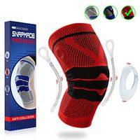 Snapmade Knee Brace Compression Sleeve - Scientifically Design Knee Pads Support for Meniscus Tear and Arthritis Relief, Professional Knee Sleeves, Knee Braces for Men and Women - Single Wrap - L