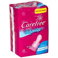 Carefree To Go Body Shaped Pantiliners, Unscented 22 pantiliners