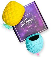 Baby Bath Sponge Silicone Brush-Pineapple Infant Scalp Scrubber Silicone Sponges Set Ultra Soft for Toddler Kid with Sensitive Skin Body Cradle Cap Sensory Brush Silicon Scrub Toys for Newborn Babies