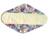 14 Inch Overnight Bamboo Mama Cloth/ Menstrual Pads/ Reusable Sanitary Pads (Swirls)