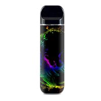 IT'S A SKIN Decal Vinyl Wrap for Smok Novo Pod System Vape Sticker Sleeve Cover/Rainbow Water Splash