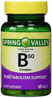 Spring Valley - Vitamin B-Complex B50, Timed Release, 60 Tablets