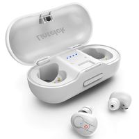 Lintelek Bluetooth Earbuds, Bluetooth Headsets, Wireless Earbuds with Deep Bass Stereo Earphones, Instant Pairing Headsets with Built-in Mic, 20H Music Time with Portable Charging Case