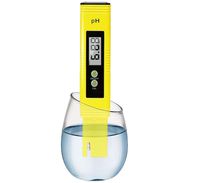 Digital PH Meter Water Quality Tester 0.01 Accuracy Measurement Range 0-14PH Automatic Temperature Compensation (ATC) Drinking Water Hydroponics Spa Aquarium RO System（Yellow）
