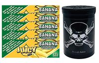 Herb Airtight Container Fresh Kettle with Juicy Jay's Banana 1.25 Flavored Hemp Rolling Papers 5 Count DC Crafts Nation- Jolly Roger