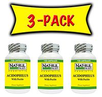 Natrul Health Acidophilus with Pectin 100 Capsules 3 Pack