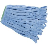 HUBERT Microfiber Mop with Looped End and 1.25"W Headband Blue Set of 3