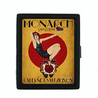 Perfection In Style Metal Cigarette Case Vintage Wine Ads Design 005