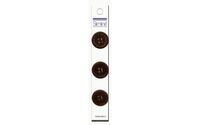 Slimline Buttons Series 1-Brown 4-Hole 3/4" 3/Card