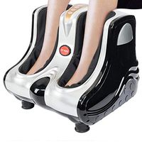 Wustrious Struggling D Smart Kneading Rolling Vibration Shiatsu Foot Calf Leg Massager 110V US Plug Gray US Local Shipping 22 x 19.7 x 17.7inch 2-3Dz Delivered (Silver)