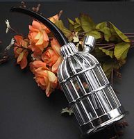 Zwq&zj Metal Hookah, Washable Cigarette Holder Filter, Double Filter Men's Smoking Set,B