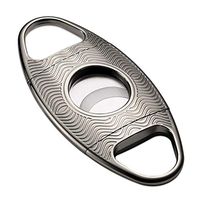 Jstyal968 Yalztc-zyq16 Cigar Scissors Sharp Blade Metal Stainless Steel Portable Double Blade Thick Cigar Cutter (Color : Silver)