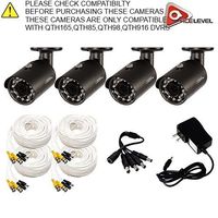 Q-See 4MP HD Bullet Camera 4-Pack: 2688x1520, 3.6mm Lens, 36 IR LEDs, IR up to 100ft, AGC, IP66 - QTH8071B