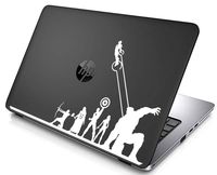 Avengers Die-Cut Vinyl Decal Sticker for MacBook Laptop car Window (White)