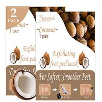 Dr. Entre's Foot Peel Mask | 2 Coconut Pairs | Baby Soft Feet in Just 7 Days, Exfoliating Callus Remover