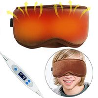Electric USB Heated Eye Mask Warm Therapeutic Treatment for Relieving Insomnia, Dry Eye, Blepharitis, Meibomian Gland, 5 Temperature,6 Timing Setting