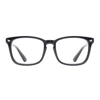 Blue Light Blocking Glasses for Computer Game, Anti Eyestrain UV Filter Lens, Lightweight Eyeglasses (Men/Women) (Black)