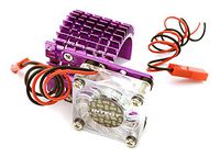 Integy RC Model Hop-ups C22480PURPLE Side Mount Super Motor Heatsink+Fan for 540 Size