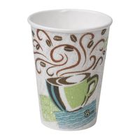 Dixie PerfecTouch 8 oz. Insulated Paper Hot Coffee Cup by GP PRO (Georgia-Pacific), Coffee Haze, 5338DX, 500 Count (25 Cups Per Sleeve, 20 Sleeves Per Case)