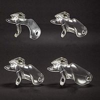 FeiGu Male Protective Briefs Chástí-ty Dëvîce with 4 Rings Adjustable Male Breatable Briefs Underwear (Maxi)