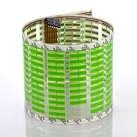 DIYAH Auto Sound Music Beat Activated Car Stickers Equalizer Glow LED Light Audio Voice Rhythm Lamp 70cm X 16cm / 27.5in X 6.3in (Green)