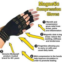 Compression Arthritis Gloves, Preciashopping Magnetic Anti Arthritis Health Compression Therapy Gloves Rheumatoid Hand