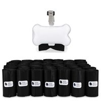 Gorilla Supply Dog Waste Bags with Patented Dispenser and Leash Tie,  Black, Unscented, EPI Additive (meets ASTM D6954-04 Tier 1), 1000 Count